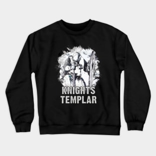 Knights Templar Crusader Christian Warrior Epic Honor Valor Abstract Art Crewneck Sweatshirt